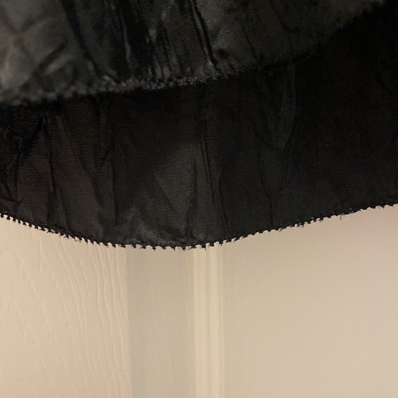 NWT Free people strapless black zipper front crinkle dress. Size 12. - Picture 13 of 14